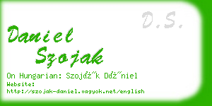 daniel szojak business card